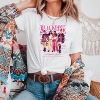Blackpink marškinėliai Unisex, Kpop Black Pink Tee, Berėmiai Black Pink marškiniai, Dovana Blackpink gerbėjams, Mieli Kpop Unisex marškinėliai 4XL