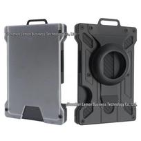 Aluminum Alloy RFID Card Holder Wallet with Transparent Work ID Slot