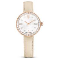 Swarovski Certa serijos laikrodis Kvarcinis mechanizmas Odinis dirželis 30*30mm Baltas ciferblatas Atsparus vandeniui 50 metrų Moteriški laikrodžiai 5672968 White Dial white