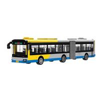 415 vnt. Tarpmiestinio autobuso konstravimo kaladėlių žaislo modelis Miesto automobilis Vaikams Surinkimas Mažų dalelių Dovana Berniukams ir Mergaitėms