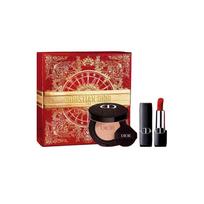 DIOR Lipstick Blue gold velvet lipstick#999+Long lasting air cushion foundation#shiny 1N13g mėlyna