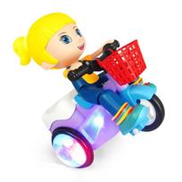 Šviečiantis motociklo pedalais varomas žaislas - Stunt sukimasis+Muzikiniai šviesos, Berniukų gimtadienio dovana/Važiavimas kieme yellow