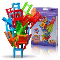 Giant Tower Stacking Game - 36-Piece Competitive Set with Rainbow Colors & Anti-Collapse Design (Group Party Game for Ages 3-12) S