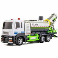 Lydinio sanitarinio transporto priemonės modelis 1/50 Metalinis liejimo inžinerinis automobilis Miesto apsaugos nuo smogo garsas šviesa purškimo valymo transporto priemonė Vaikams berniukams automobilis žalia