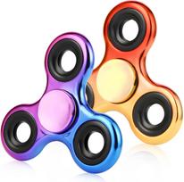 Fidget Spinner 2 Pack, Fidget Toys Adults Metal Fidget Spinners Fidget Toys for Kids for Autism ADHD beige