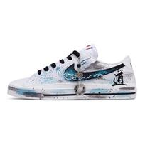 Nike Court Legacy Low top Skateboard Shoes Men's White Cyan DH3162-100(Team846-) 40.5