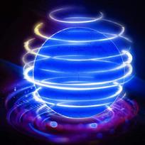 Flying Ball Boomerang Flyorb Magic With LED Lights Drone Hover Ball Fly Nova Orb Flying Spinner Fidget Toys Children Family Gif Medium raudona