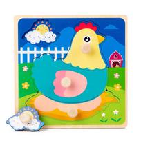Baby Toys 3D Wooden Puzzles Educational Cartoon Animals Early Learning Cognition Jigsaw Puzzle Game For Children Toys