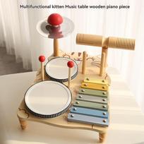 Kids  Wooden Music Percussion Instrument Toys Set Musical Drum Wooden Music Kit Baby Sensory Kids Drum