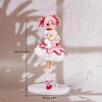 18cm Madoka Kaname Action Figure Puella Magi Madoka Magica Anime Collectible Statue Desktop Decor Gift For Kids Fans