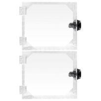 2Pcs Large Universal Thermostat Lock Box with Modifiable Password, Clear Thermostat