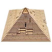 Quest Pyramid Wooden 3D Puzzle Box With Secret Compartment High Difficulty IQ Games Brain Teaser For Adults Kids Birthday Gifts
