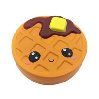 Didelis mielas vaflinis squishy, lėtai atsistatantis, kremu kvepiantis, streso mažinimo žaislas, minkštas PU, maisto imitacija, spaudomas žaislas, vaikams, suaugusiems, Kawaii ruda