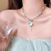 Starfish Shell Spiral Conch Imitation Pearl Necklace For Women Men Exquisite Ocean Beach Star Irregular Stone Choker Jewelry