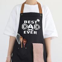 Contrast Color Neck Apron Kitchen Home Barbecue Catering Restaurant Apron Waist Letter Print Apron 75*65