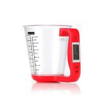 Digital Kitchen Measurement Cup With Electronic Scale For Baking And Cooking Use raudona