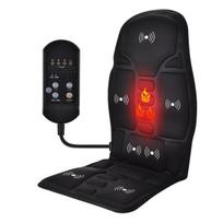 Massager kėdės padas elektrinis šildymas vibruojantis gimdos kaklelio kaklo užpakalinis kūno pagalvėlė Massagas automobilių namų juosmens čiužinys black, US Plug