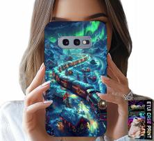 Etui Do Samsung Galaxy S10E - Pociąg, Ekspres Świąteczny Wzory + Folia