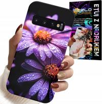 Etui Do Samsung Galaxy S10 Plus - Różowa Stokrotka Kwiaty Pokrowiec Case