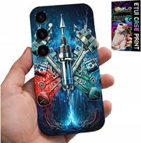 Etui Do Samsung Galaxy M55 5G - Silnik Mechanik Części Pokrowiec + Szkło
