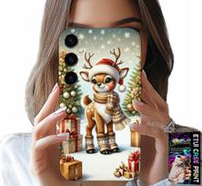 Etui Do Samsung Galaxy M55 5G - Renifer, Wzory Bożonarodzeniowe + Szkło