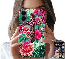 Etui Do Samsung Galaxy S25 Edge - Krzyż, Róża Chrześcijaństwo Jezus Plecki