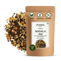 Zyanna Masala Chai - Assam Tea with Cardamom, Cinnamon, Clove, Ginger & Black Pepper | 250gm- Loose | Authentic Indian Masala Chai | Bold, Spicy &