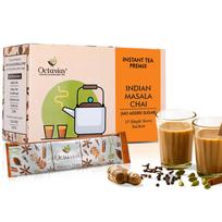 Octavius | Indian Masala (No Added Sugar) Premix Tea - 15 Pouches | Low Sugar | Readymade Tea Mix | Ready Tea | Premix Tea Powder | Instant Tea | T