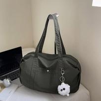 Women's Large Capacity Shoulder Bag Gym Bag žalia