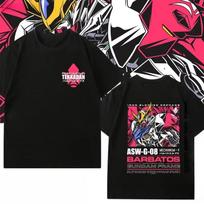 2026 New Mobile Suit Gundam Collaboration Style ShortSleeved Shirt  Mens and Womens Anime Peripheral ShortSleeved TShirt S įvairiaspalvis