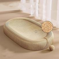 Sisal Basin Cat Paw Board Basin Oval Cat Claw Board Chew Bite Toy Pet Bed Nest  Pet Furniture Style 2