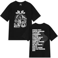 Rapper Jul Fashion Graphic Hip Hop Style Men Women Summer Tshirt Loose and Casual Cotton Tshirts Streetwear Fan Gift S įvairiaspalvis
