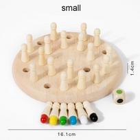 New Wooden Memory Match Stick Chess Color Game Board Puzzles Montessori Educational Toy Cognitive Ability Learning Toys