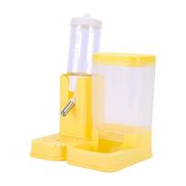 Hamster Toy Leak-Proof Design Easy to Clean Automatic Water Food Feeder Small Pets Guinea Pigs Rabbits Pet Supplies geltona