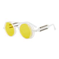Sunglasses Men Steampunk Retro Punk Round Frame Sunglasses Designer Women Eyewear UV 400 Protection Outside Activity Sports For Driving Google