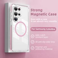 Samsung S26 Crystal Shield Magnetic S25+ Case S24 Ultra Drop-proof S23 Ultra Protective Cover Samsung S26
