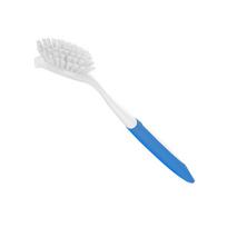 1pc Dish Brush With Handle Kitchen Scrub Brushes For Cleaning Dish Scrubber With Stiff Bristles For Sink Pots Pans mėlyna