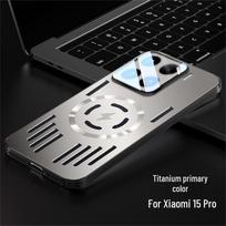 Xiaomi 15 Pro Ultra-Thin Magnetic Aluminum Phone Case with Heat Dissipation and Stand Xiaomi 15S Pro