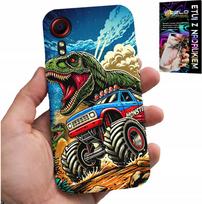 Etui Do Samsung Galaxy Xcover 7 -Dinozaur W Monstertrucku Wzory Dla Dzieci