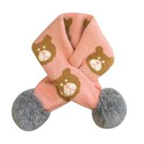 Bib Thermal Neck Warmer Thickening Snap Fastener Boys Girls Knitting Scarf Warm Neck Cover Neckerchief Snood Cowl Tube