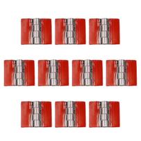 10pcs Invisible Acrylic Hinges with  Adhesive Backing Moisture Resistant Hinges for Simple Home decors  Integration