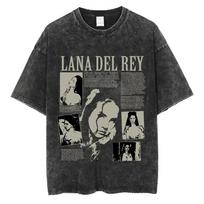 Lana Del Rey Ldr Sailing Vintage Washed TShirt Unisexs Vintage Style Short Sleeve Unisex Hip Hop Oversized Streetwear Tshirts 2XL