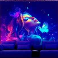 Tapestry Aohmpt Anime Girl Cool Sexy Sexy 75x100 juoda