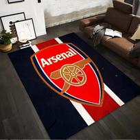 Arsenal Logo Kilimas Raudonas Mėlynas Futbolo Klubo Gerbėjo Namų Dekoras 60x80  Tinka naudoti kaip neslystantis kilimėlis svetainės, miegamojo sofoms 40x60cm( 15x23in )