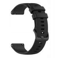 „BestAccessories“ silikoninis laikrodžio dirželis 22 mm, juoda