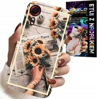 Etui Do Samsung Galaxy Xcover 5 - Kwiatisty Wzór Słonecznik Słoneczniki