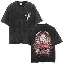 Washed Vintage Game Hollow Knight Graphic T Shirts Men Women Fashion Oversized Short Sleeve Tshirts Mens Casual Cotton T Shirt S