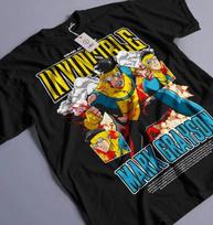 2026 Fashion Invincible Comic Anime Men's Mark Grayson Summer T Shirts Omni-Man T Shirt Short Sleeve Round Casual Cotton Tops 4XL balta