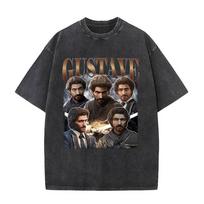 Washed Game Clair Obscur Expedition  Gustave Graphic T Shirts Mens Fashion Vintage Oversized Short Sleeve Tshirts Streetwear S