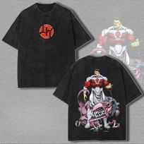 New Invincible Grand Regent Thragg unisex Washed shirt Summer vintage Cotton Yk Mens fashion oversize graphic Tshirt M